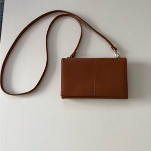 HOBO Brown Crossbody Bag/ Wallet